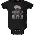 thumbnail image 1 of Always Be Yourself Hippopotame Noir Doux Bébé une Pièce, 1 of 1