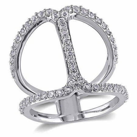 Miabella 1-3/4 Carat T.G.W. White Topaz Sterling Silver Fashion Ring