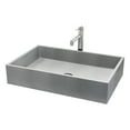 thumbnail image 6 of VIGO Orvieto Concreto Stone Rectangular Bathroom Vessel Sink in Gray with Sterling Faucet and Pop-Up Drain in Brushed Nickel-VGT2093, 6 of 14
