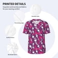 thumbnail image 3 of Rateoe Vintage Vinyl Record Pattern Men’s Baseball Short Sleeve Polo Shirt, Midweight Men's Shirt Golf Shirt Polo Shirts Quick Dry Short-4X-Large, 3 of 7