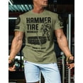 thumbnail image 3 of Gymish Hammer Tire Men’s Workout T-Shirt – Funny Gym Shirt, Lifting Tee, Deadlift Fitness & Bodybuilding Top, 3 of 5