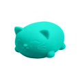 thumbnail image 3 of Jumbo Squeeze Toys, 2X1.5 in Teal Silicone, Stress Ball Squeeze, Cat Stress and Relaxation Relief, Sensory Squeeze Toys, Play Calm, 1 Pc, 3 of 6
