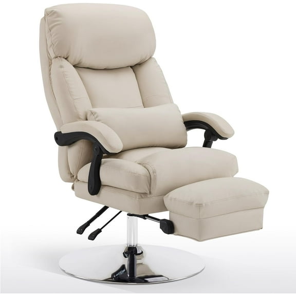 BarberPub Facial Beauty Chair, Faux Leather Tattoo Salon Spa Chair Bed for Esthetician Office 3571 Beige