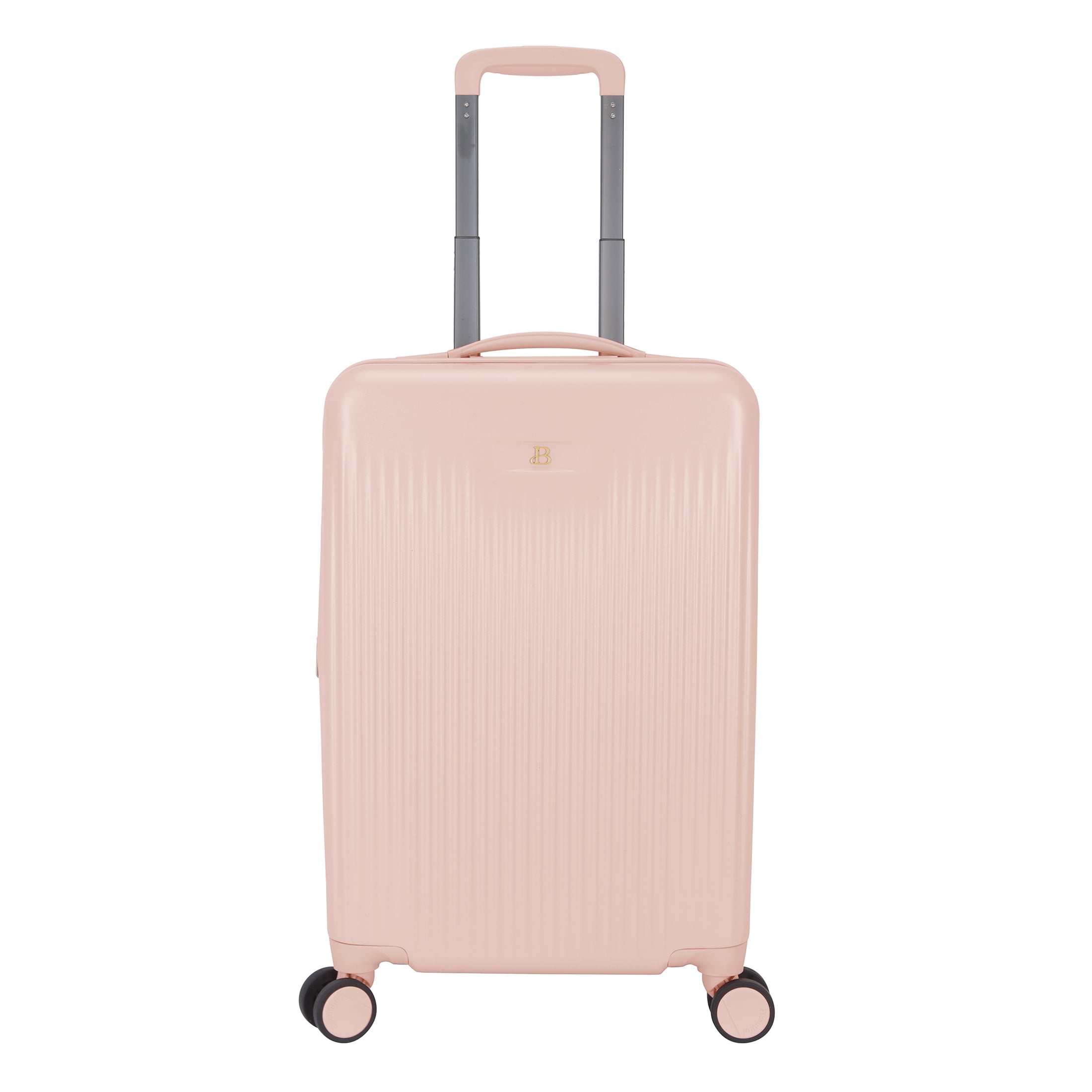 Beautiful 20-inch Carry-On Expandable Hardside Upright Luggage by Drew Barrymore, Rose Pink