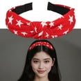 thumbnail image 2 of Independence Day Headbands For Women Stars And Stripes Hair Accessories Red White Blue Fabric American Flag Theme, 2 of 6