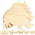 thumbnail image 2 of MasteelfCA 48 Pcs Découpes en Bois Non Finies Forêt Animale, 2 of 7