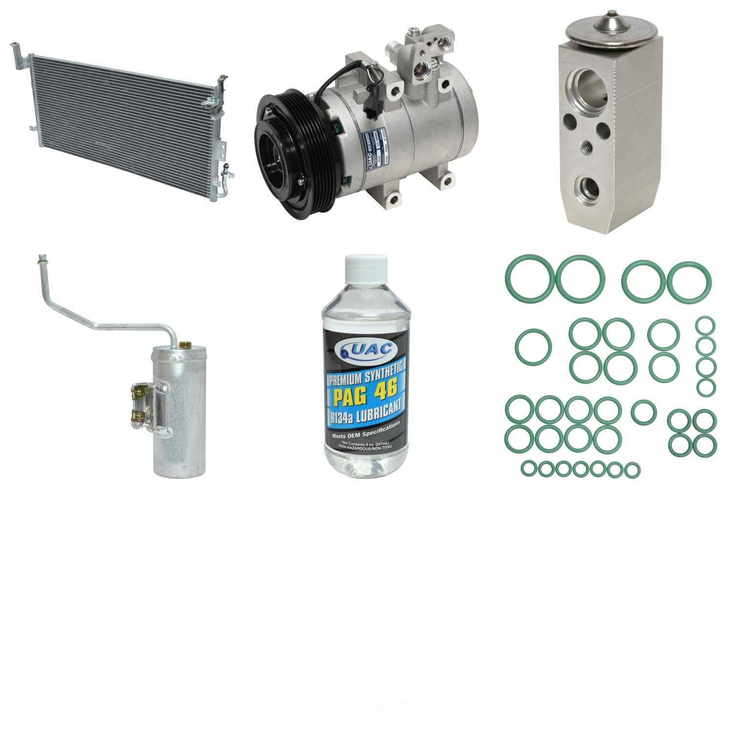 Uac Kt 1841A A/C Compressor And Component Kit, 1 Pack Fits select: 2003-2004 HYUNDAI SONATA GLS/LX, 2004-2006 KIA OPTIMA