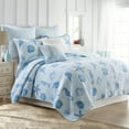 thumbnail image 2 of Levtex Home - Sandy Cove Quilt Set - Twin Quilt and One Standard Sham - Coastal Stripe - Blue White - Quilt (68x86in.) and Sham (20x26in.) - Reversible - Cotton, 2 of 7