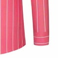 thumbnail image 6 of LNWUY (M-5XL) Plus Size Men's Casual Stylish Vertical Striped Shirt Long Sleeve Button Down Shirt Regular Fit Business Dress Shirts Pink L, 6 of 6
