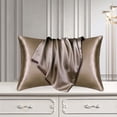 thumbnail image 4 of Satin Pillowcase for Hair and N - Standard Size 2 Pack, Frizz Reduction, Envelope Closure, Cool Sleep Comfort, Bedroom Aesthetic Upgrade, 4 of 9