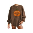 thumbnail image 1 of Sunloudy Sudadera casual de Halloween para mujer, jersey de manga larga con cuello redondo y estampado de calabaza para adultos Sunloudy  moda, 1 of 3