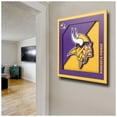 thumbnail image 3 of Minnesota Vikings 12'' x 12'' 3D Logo Wall Art, 3 of 4