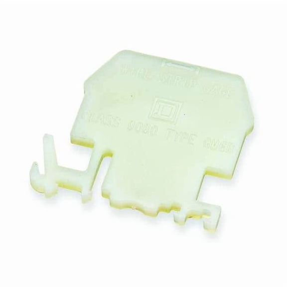 Square D Terminal Block End Barrier,2.30 in L 9080GP6B