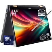 Acer Chromebook Plus Spin 714 2-in-1 Laptop, 14" WUXGA 1920 x 1200 IPS LCD Touchscreen, Intel Core Ultra 5 115U, Wi-Fi 6, QHD Webcam, Stylus Pen, Chrome OS (8GB DDR5 RAM | 256GB SSD)