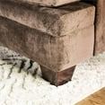 thumbnail image 3 of Furniture of America Sheryl Transitional Microfiber 3-Piece Sofa Set in Brown, 3 of 11