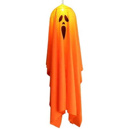 

ZPAQI Halloween Hanging Pendant Light Decoration Windsocks Ghost LED Light Indoor