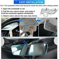 thumbnail image 6 of Canvcle Custom Fit Windshield Sunshade for Honda Accord 2013 2014 2015 2016 2017 Foldable Sun Visor Protector Blocks UV Rays Keep Your Car Cooler, 6 of 6