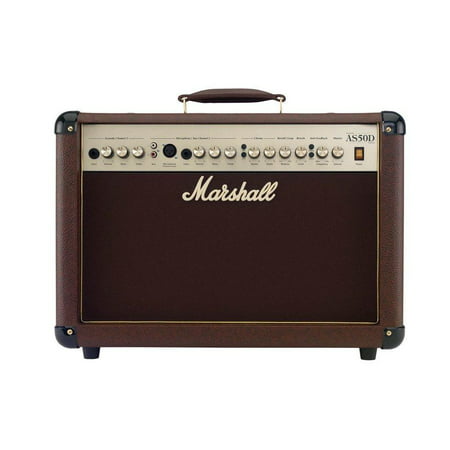 marshall acoustic soloist as50d 50 watt acoustic guitar amplifier with 2 channels, digital chorus and