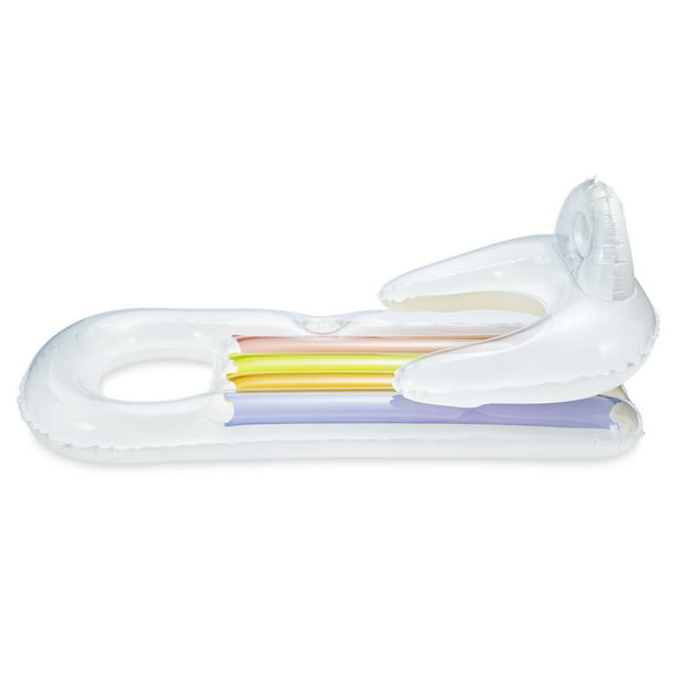 Funsicle Cloud White Relaxing Lounge, Inflatable Pool Float, Adults