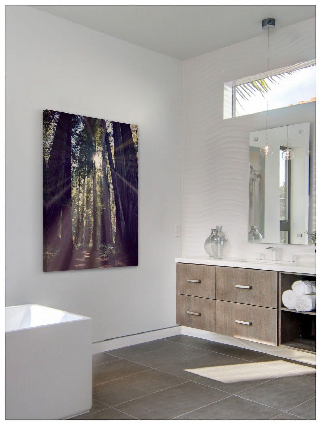 Marmont Hill "Redwoods Hike" by Robert Dickinson Painting Print on Canvas