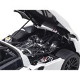 thumbnail image 2 of Hennessey Venom GT Spyder World Fastest Edition White with Blue and Red Stripes 1/18 Diecast Model Car by Autoart, 2 of 4