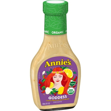 Annie's Organic Goddess Salad Dressing, Vegan, Non-GMO, 8 fl oz