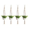 thumbnail image 2 of AMERTEER 4Pcs Macrame Plant Hanger Flower Pot Plant Holder 4 Legs String Hanging Rope, 2 of 2