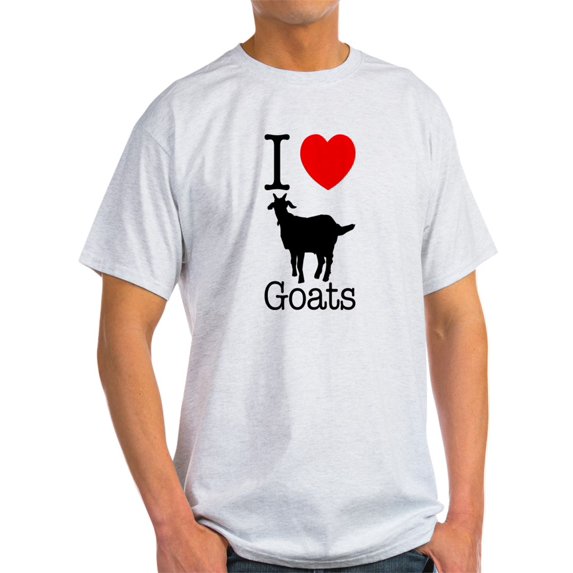 CafePress - I Heart Goats Light T Shirt - Light T-Shirt - CP