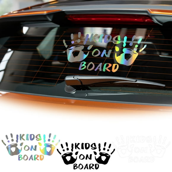 Bowayaoa Autocollant Drôle de Bébé à Bord de Voiture, Autocollant d'Avertissement de Sécurité pour Fenêtre Arrière, Mignon Panneau d'Alerte pour Nouveau-Né, Autocollant de Sécurité Routière pour Camion VUS, Autocollant Pare-Chocs pour Bébé dans la Voiture