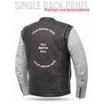 thumbnail image 3 of First Mfg Co - Raider - Men's Motorcycle Riding Leather Jacket, Premium Bikers Leather Jacket with Single Panel Action Back & Protactive Gear Pockets, 3 of 6