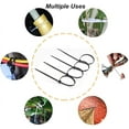 thumbnail image 5 of Tianle Cable Zip Ties, 100 Packs Self-Locking 6 Inch Width 0.16inch Nylon Cable Ties, Perfect for Indoor Outdoor Home Office Garage and Workshop (100 Pack 6 inch), 5 of 7