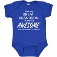 thumbnail image 3 of Inktastic Yeah My Great Grandson is Pretty Awesome Boys or Girls Baby Bodysuit, 3 of 5