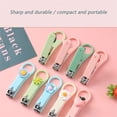 thumbnail image 4 of Stainless Steel Nail Clippers Manicure - Cute Mini Nail Cutter Portable Travel Nail Trimmer Fingernail Toenail Grooming Tool Ergonomic Grip Precision Cutting Household Daily Makeup Organizers, 4 of 9
