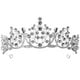 thumbnail image 1 of KAKOWELY Corona de tiara con diamantes de imitación, diadema de novia, tocado de novia, tiara de niña, tocado de banquete, 1 of 5
