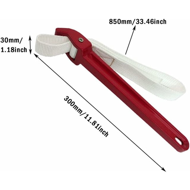 Efficient Strap Wrench, Lightweight Aluminum I-beam Handle For Optimal Control
