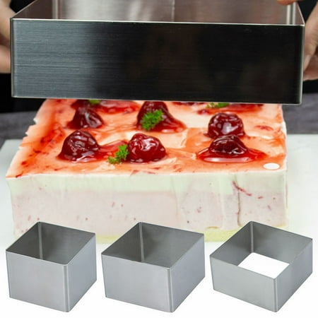 

YongANs 4 5 6 square Ring Stainless Steel Cheese Cake Ring