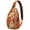 Multicolor, variant on Coffee Cute Peach Smoked Sausage Meat Vintage Retro Kawaii Fruit Minimalist Pastel Fruit BBQ Food Sausage Lightweight Sling Backpack for Travel and Outdoor Activities Multipurpose Durable Fashionable