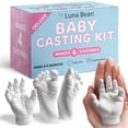 thumbnail image 1 of Kit de huellas para bebés y moldeado a mano Luna Bean, paquete de 4, 1 of 5