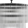 thumbnail image 6 of Hunter - Ontario 6-light Matte Black, Large Chandelier, Dimmable, Transitional Style, Cylinder Shaped, for Bedrooms, Dining, Living Rooms - 13143, 6 of 10