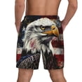 thumbnail image 4 of Goofa Retro American Eagle A Printed Men's Swim Trunks Board Shorts Quick Dry Mens Swimming Trunks with Compression Liner,Breathable Fit Hawaii Beach Shorts-, 4 of 9
