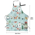 thumbnail image 2 of Kdxio Christmas Winter Animals Apron with Pockets Adjustable Kitchen Aprons for Men Women Waterproof Aprons for Cooking,Drawing,Crafting, Baking Household Cleaning, 2 of 8