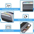 thumbnail image 2 of Document organizer folders, file wallets with 13 plastic pockets, portable accordion file cabinet, 2 of 5