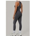 thumbnail image 4 of SKQIT Womens Workout Set Two Piece Racerback Color Block Sports Bra Matching High Waist Leggings Gym Work Pilates Outfits, 4 of 7