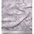 thumbnail image 1 of Soimoi Satin Silk Fabric Dry Tree Printed Fabric 1 Yard 42 Inch Wide, 1 of 3