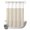 Beige, variant on No Hook Shower Curtain, Southwestern Lines Shower Curtains for Bathroom with See Through Top Window, Boho Minimalist Stripes Pattern Orange Waterproof & Washable Bath Curtain Narrow 54"x78"