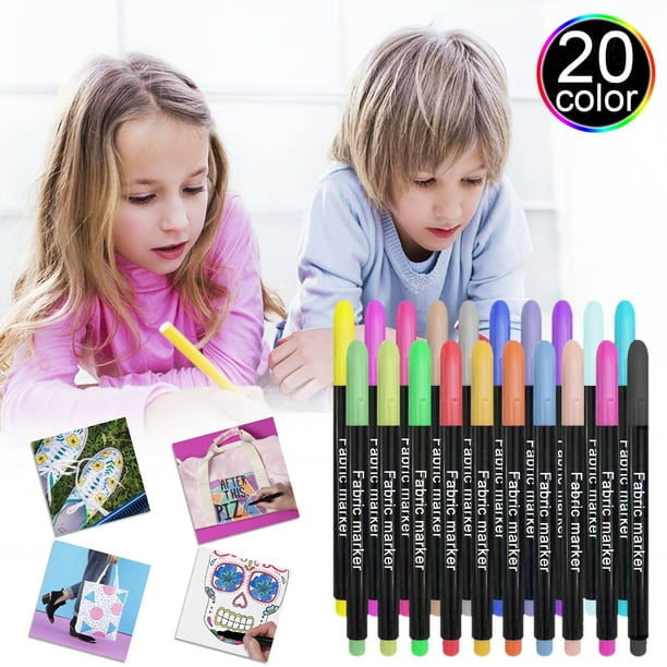 WJSXC Home Tool Supplies Savings Clearance! 20 Fabric Markers Pens Set Indelible Fabric Paint
