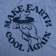 thumbnail image 2 of Womens Make Earth Cool Again T Shirt Funny Polar Bear Inner Tube Relaxing Graphic Novelty Tee for Ladies Womens Graphic Tees, 2 of 9