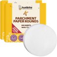 thumbnail image 1 of Katbite 9 Inch 400Pcs Parchment Paper Rounds, Round Parchment Paper for Cake Baking, Air Fryer Liners, Freezing, Tortilla Press(2 Pack of 200Pcs), 1 of 6