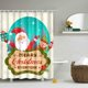 thumbnail image 1 of Cortina de Ducha ABPHQTO Feliz Navidad Encantador Papá Noel 160x180 cm, 1 of 4