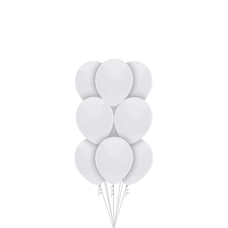 Photo 1 of Way To Celebrate 15 Ct. 12" Plain White Balloons